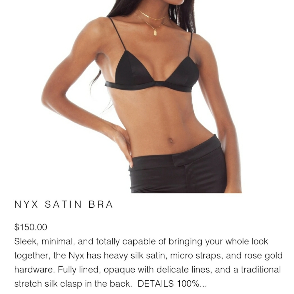Are You Am I Nyx Satin Bra